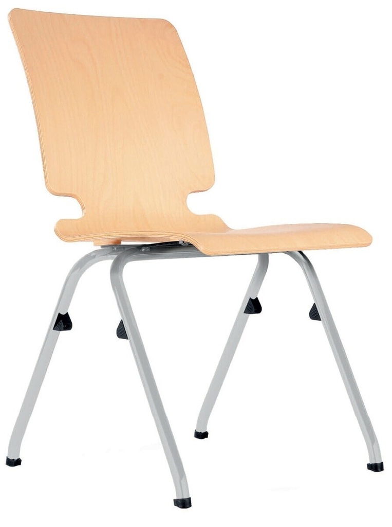 CHAISE COQUE EN BOIS AVEC TABLETTE ECRITOIRE AXO