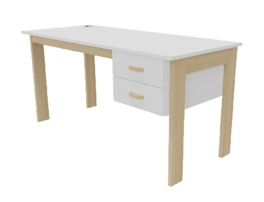 BUREAU LINE 2 tiroirs