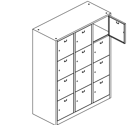 CASIER AXEDIS 12 cases