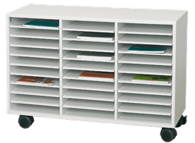 BLOC 30 CASES sur roulettes