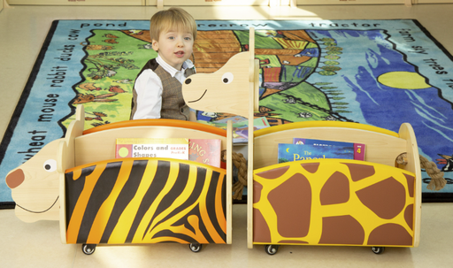 COFFRE A LIVRES SUR ROULETTES