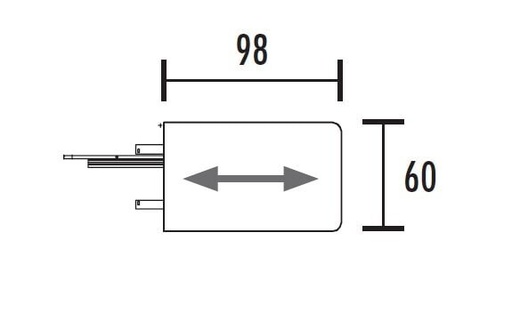 RETOUR DE BUREAU SIGMA pour bureau droit coins arrondis
