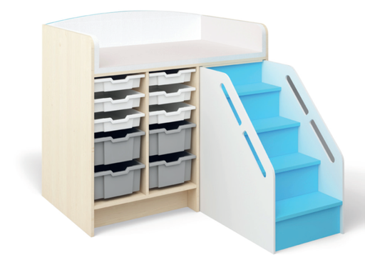 [NS3299] MEUBLE DE CHANGE AVEC ESCALIER