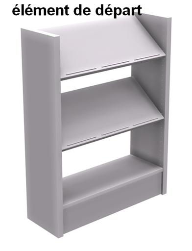 RAYONNAGE SATURNE hauteur 120cm